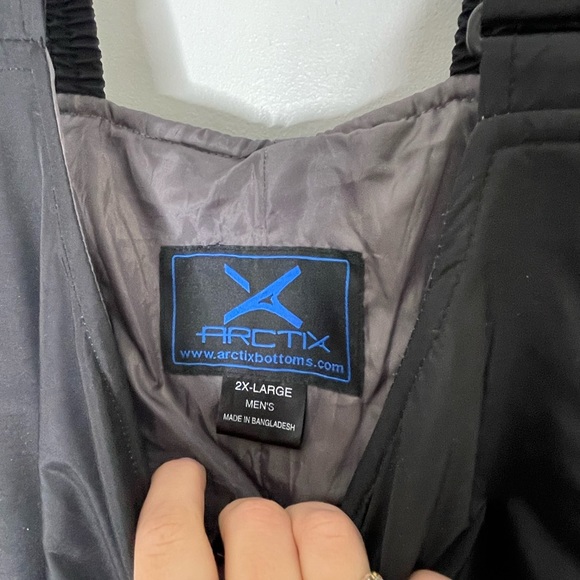 ARCTIX Black Men’s Overall Winter Snow Pants Size 2XL - Picture 3 of 4